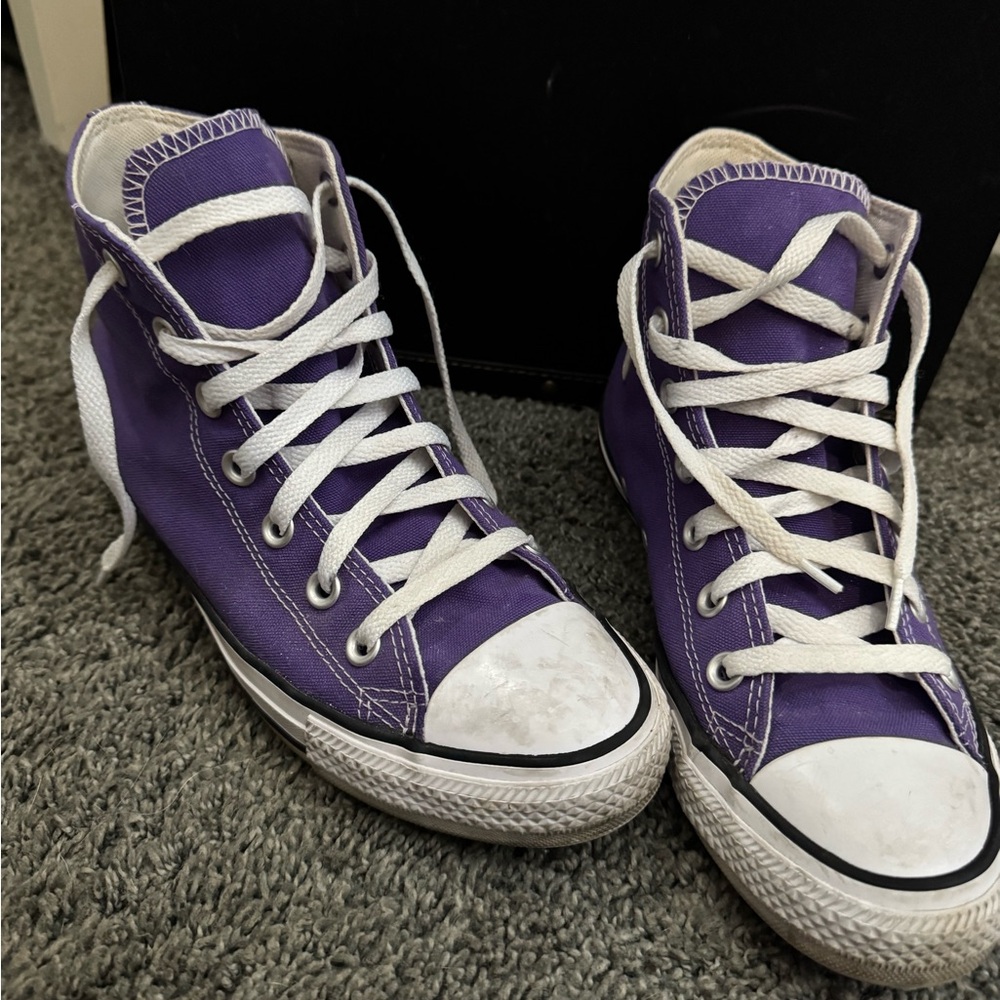 Converse Purple High-Top Sneakers